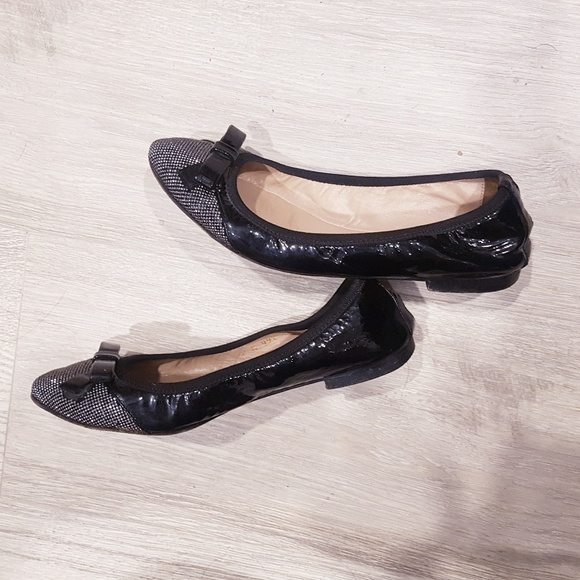 Valentino leather crystal bow ballet flats - Picture 4 of 6